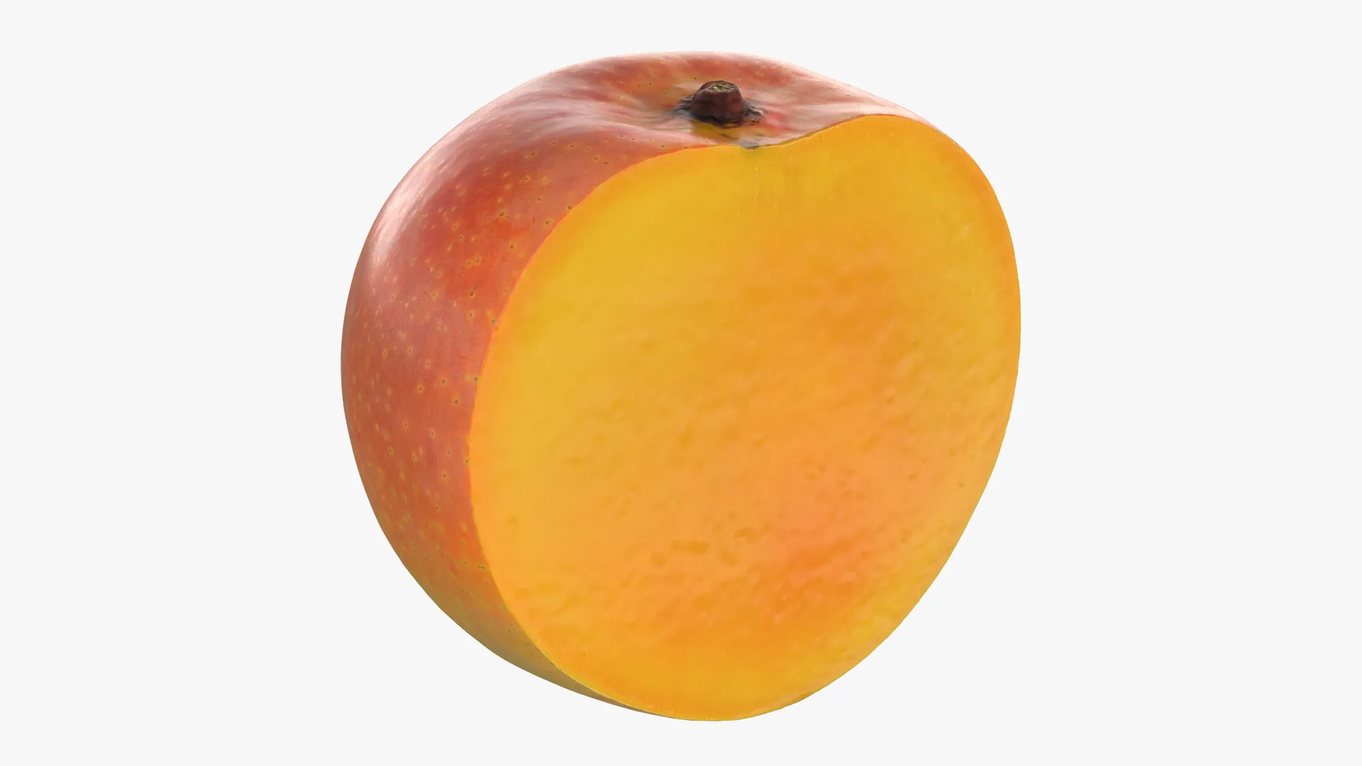 Mango 02 Half Low-poly 3D model