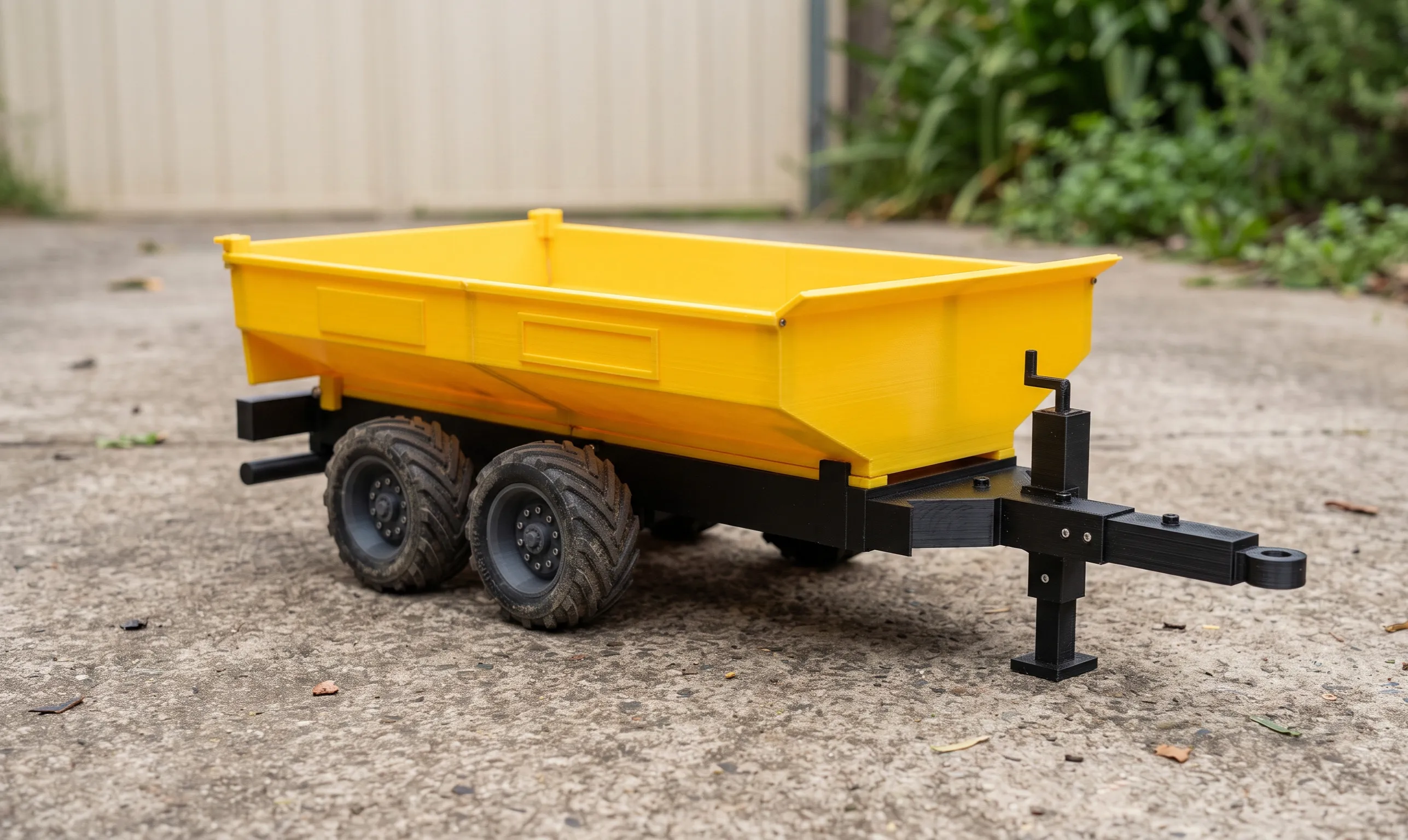 RC Dual Axle Dump Trailer 1 10 Scale 3D Printable STL STEP 3D print model