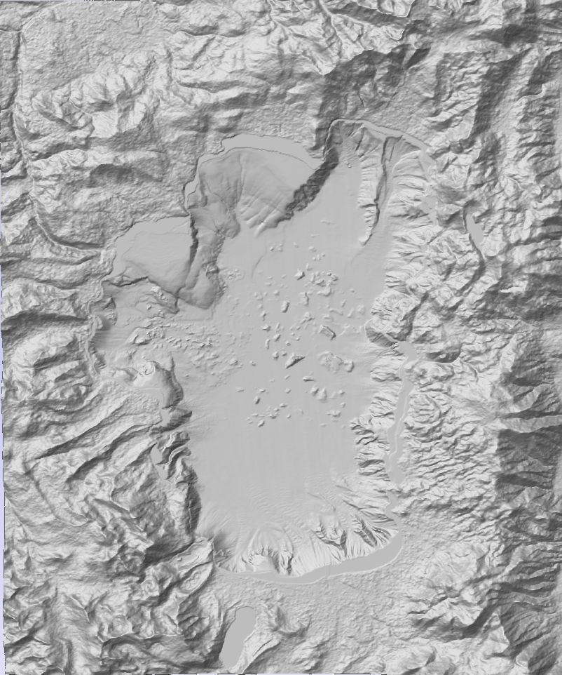 Lake Tahoe 3D  underwater bottom topographic terrain DEM 3D print model_2