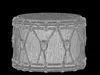 Traditional Rope Tension Drum with Wooden Shell S00761 3D model | CGTrader