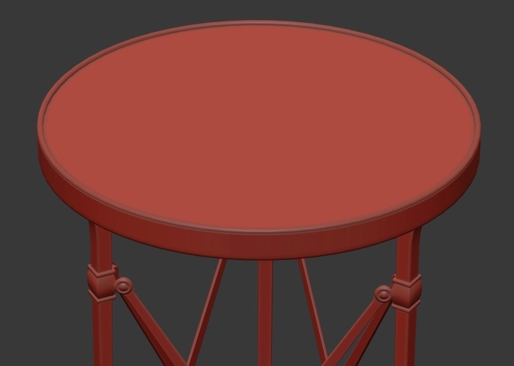 Tisserant Empire Gueridon 3D model_5