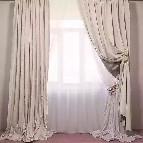 Curtains Chicca Orlando 3D model
