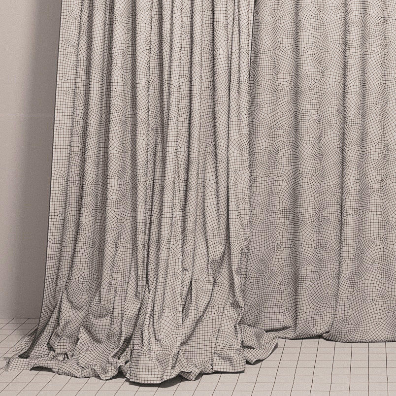 Curtains Chicca Orlando 3D model_2