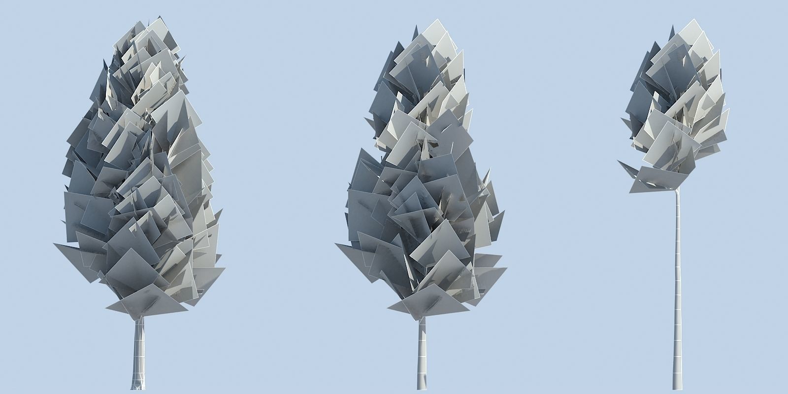 Lowpoly 3Dmodel tree VR AR game 3LOD number13 Low-poly 3D model_2