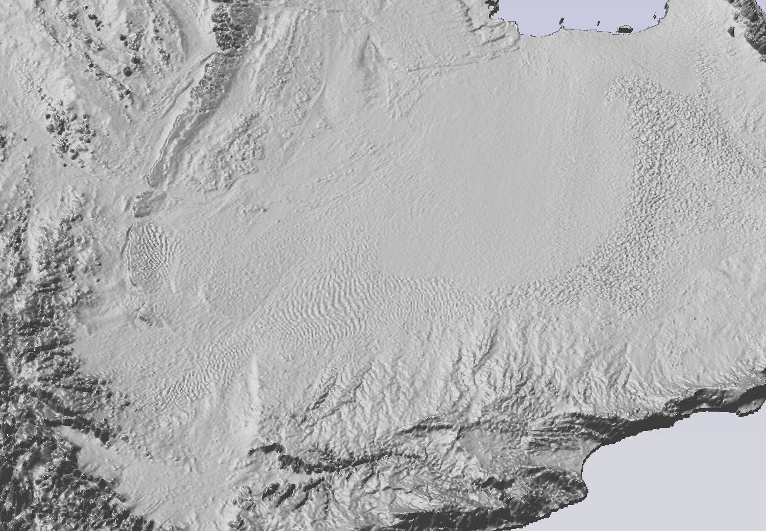 Terrain elevation topo model of Arabia 3D print model_3