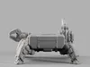 Dark Quadruped Utility Robot with Manipulator Arm S00727 3D model ...