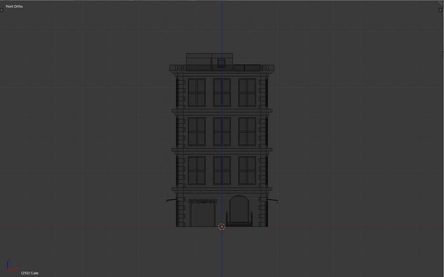 city building Low-poly 3D model_6