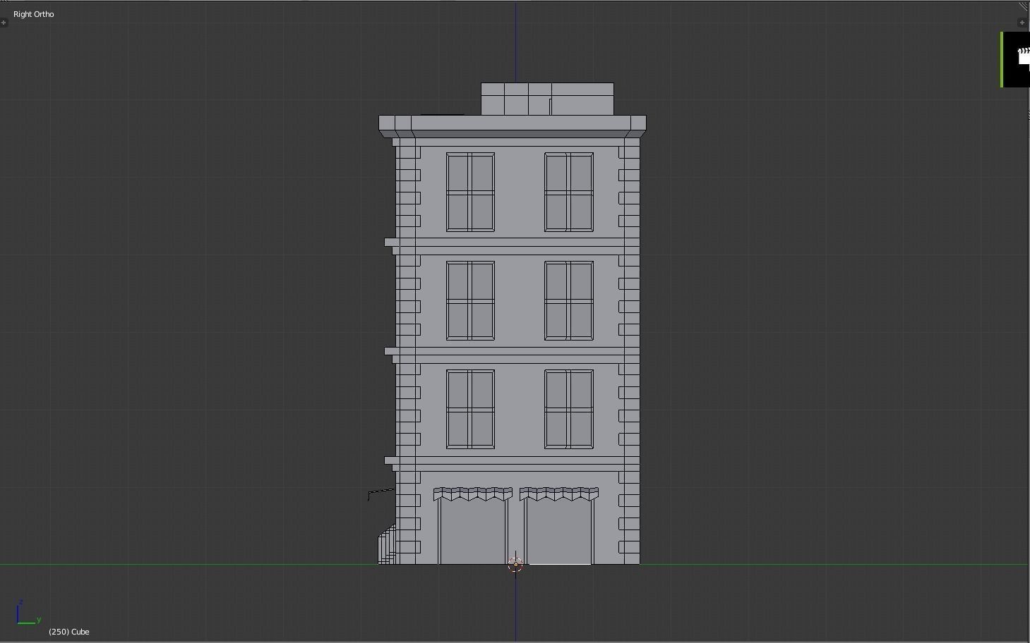 city building Low-poly 3D model_5