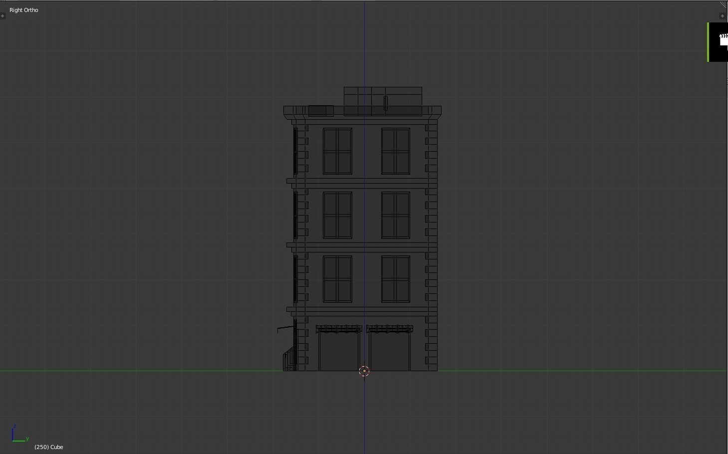 city building Low-poly 3D model_7