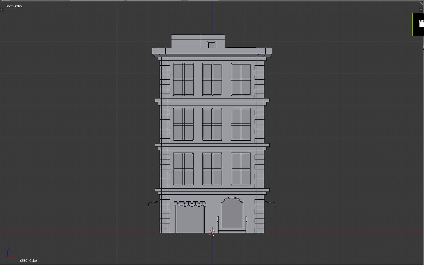 city building Low-poly 3D model_9