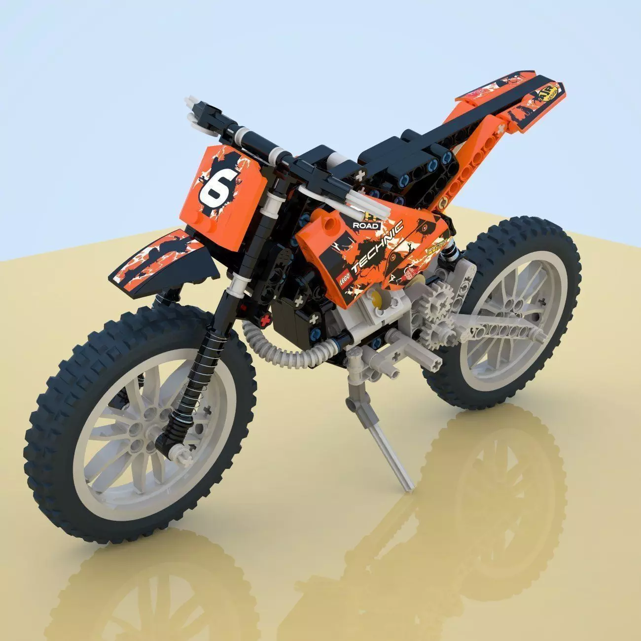 lego Mountain bike 3D model_0