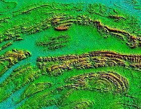 Custom 3d terrain topo model of any place in the world Low-poly 3D model_10