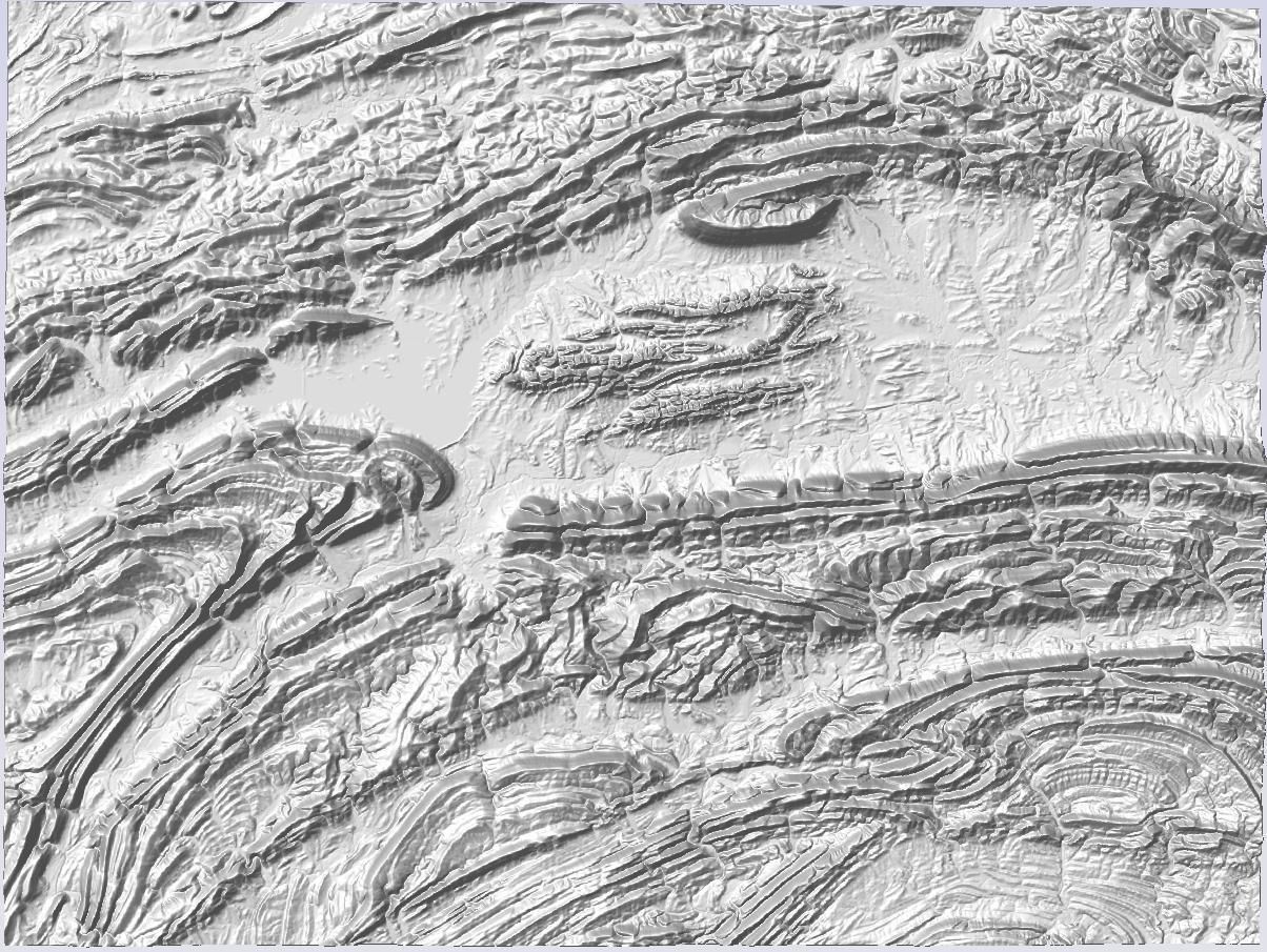 Custom 3d terrain topo model of any place in the world Low-poly 3D model_2