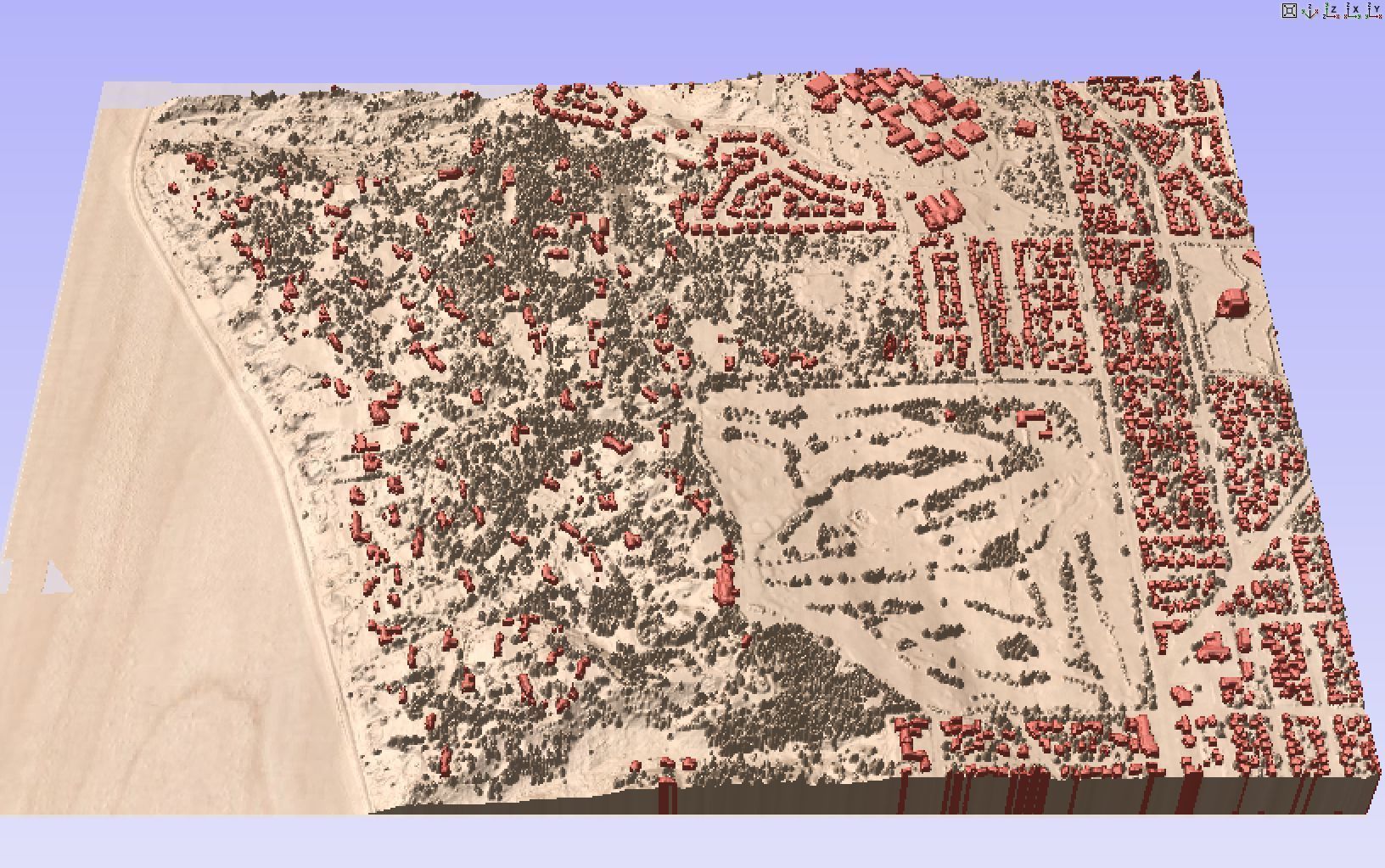 Custom 3d terrain topo model of any place in the world Low-poly 3D model_5