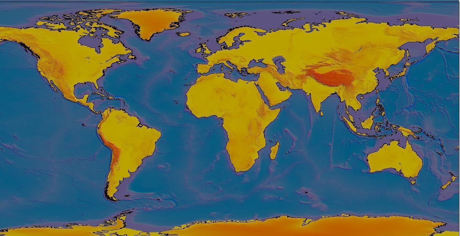 Custom 3d terrain topo model of any place in the world Low-poly 3D model_4