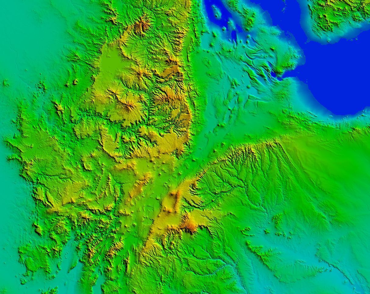 Custom 3d terrain topo model of any place in the world Low-poly 3D model_3