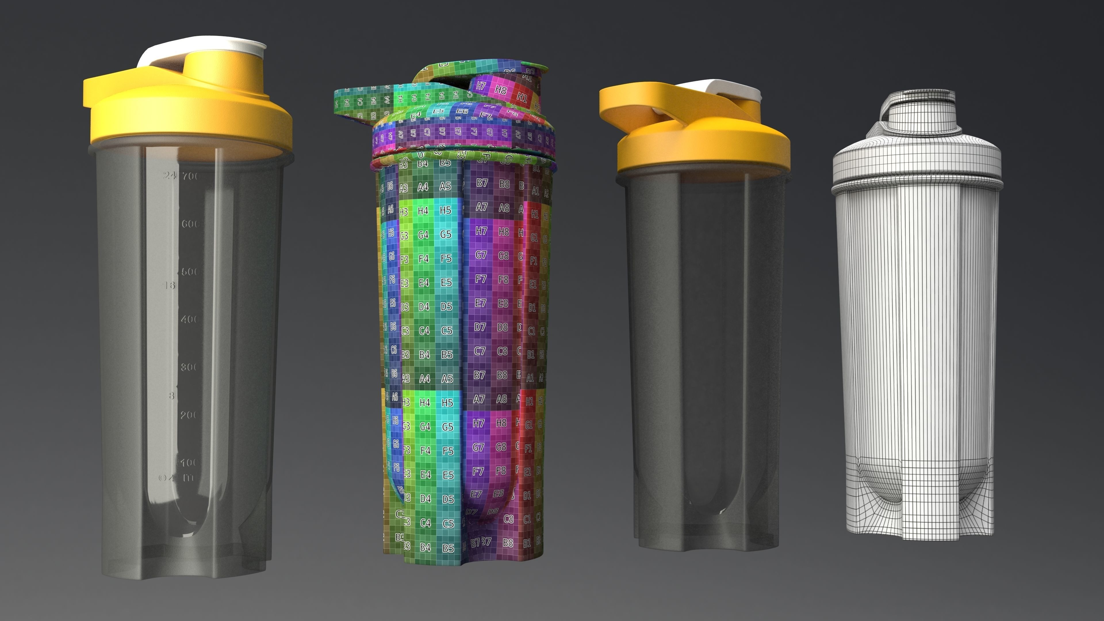 Shaker Bottle 03 3D model_2
