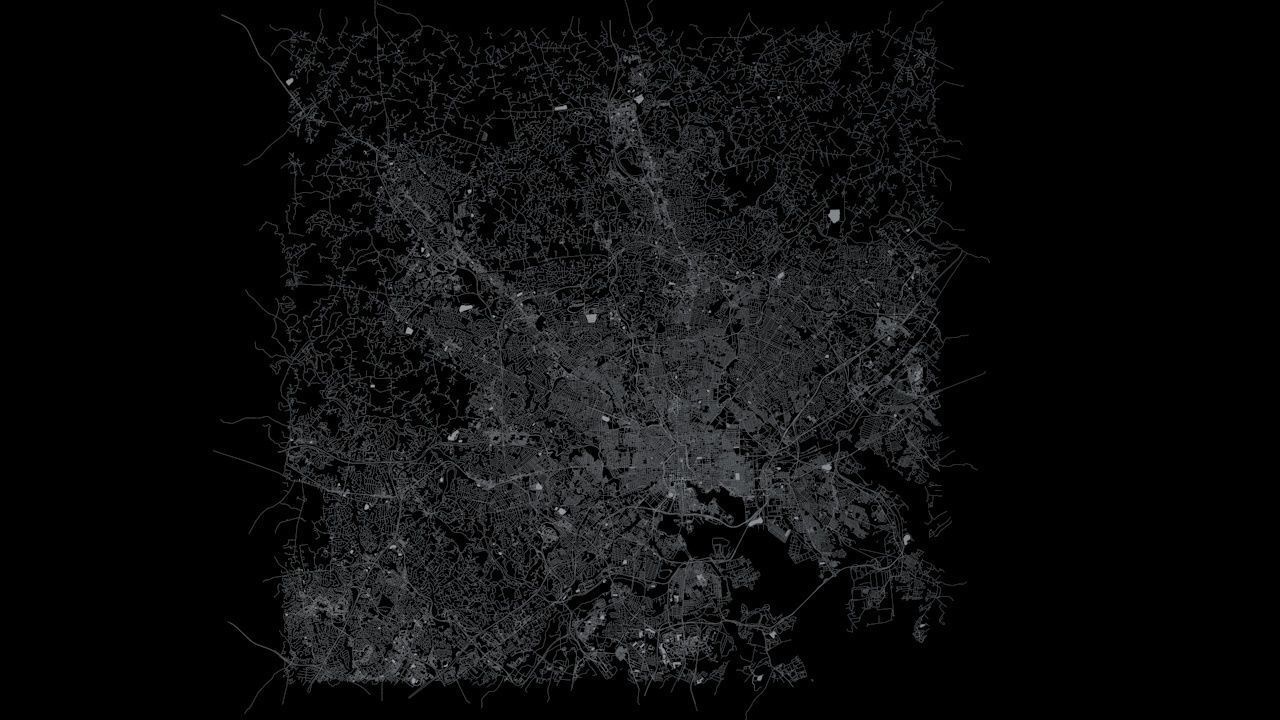 Baltimore Road Network and Streets 3D model_6