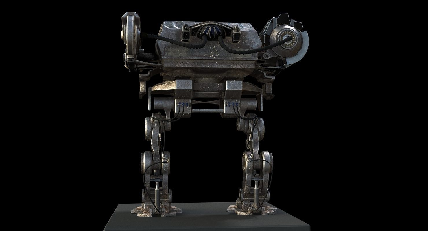 SCI FI MECHA Low-poly 3D model_5