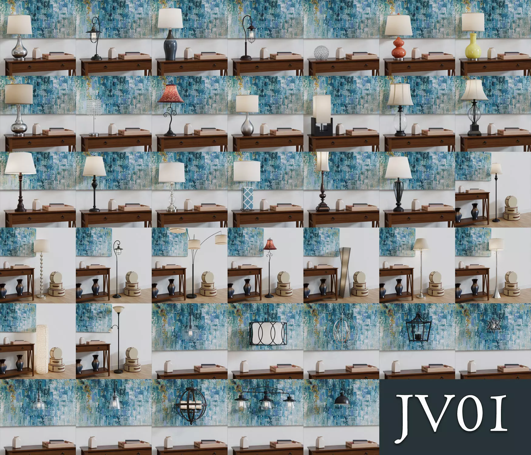 JV01 Lamp Collection 3D model_0