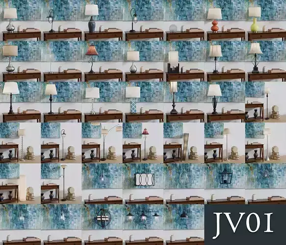 JV01 Lamp Collection 3D model JV01 Lamp Collection 3D model