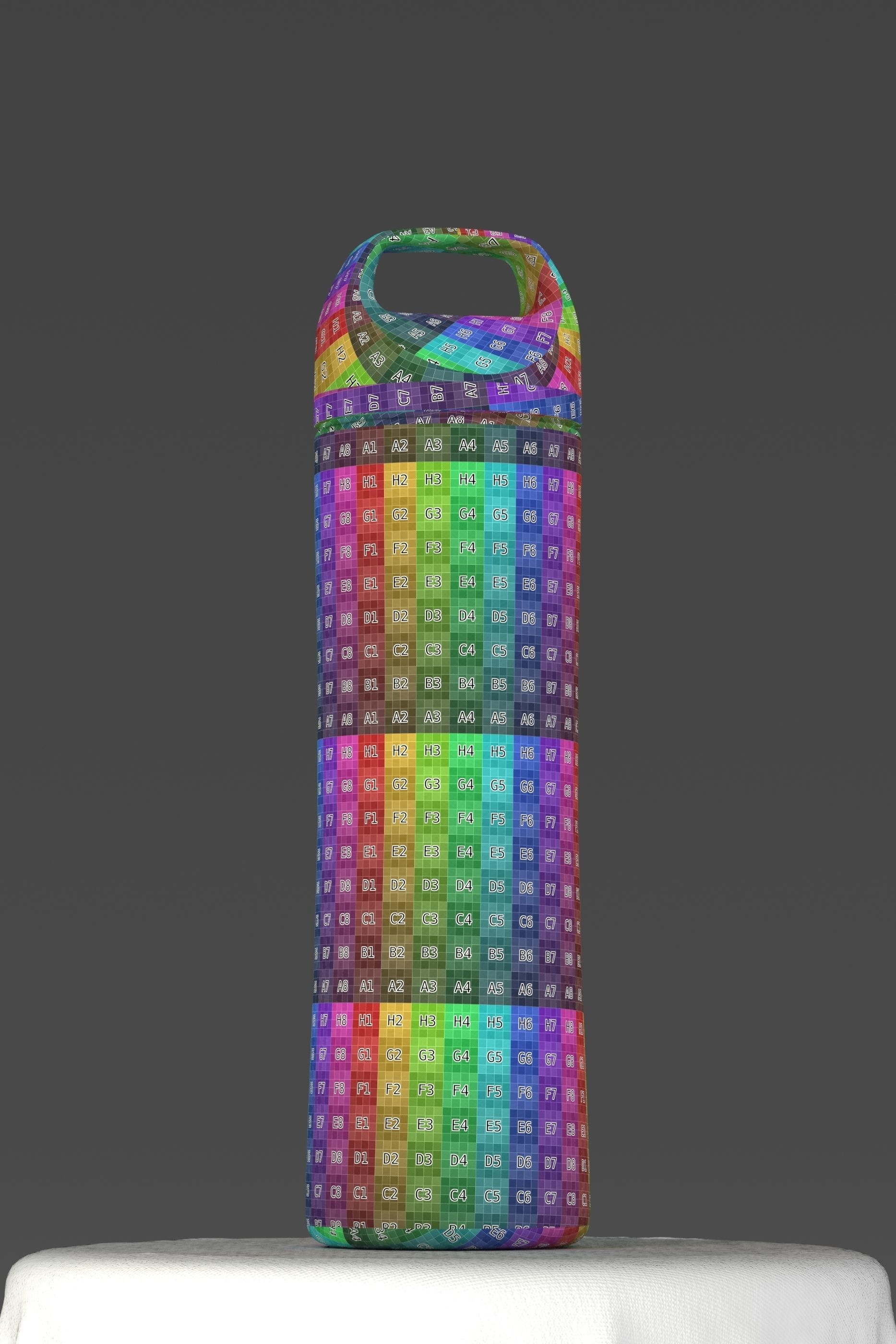 Water Bottle 02 3D model_2
