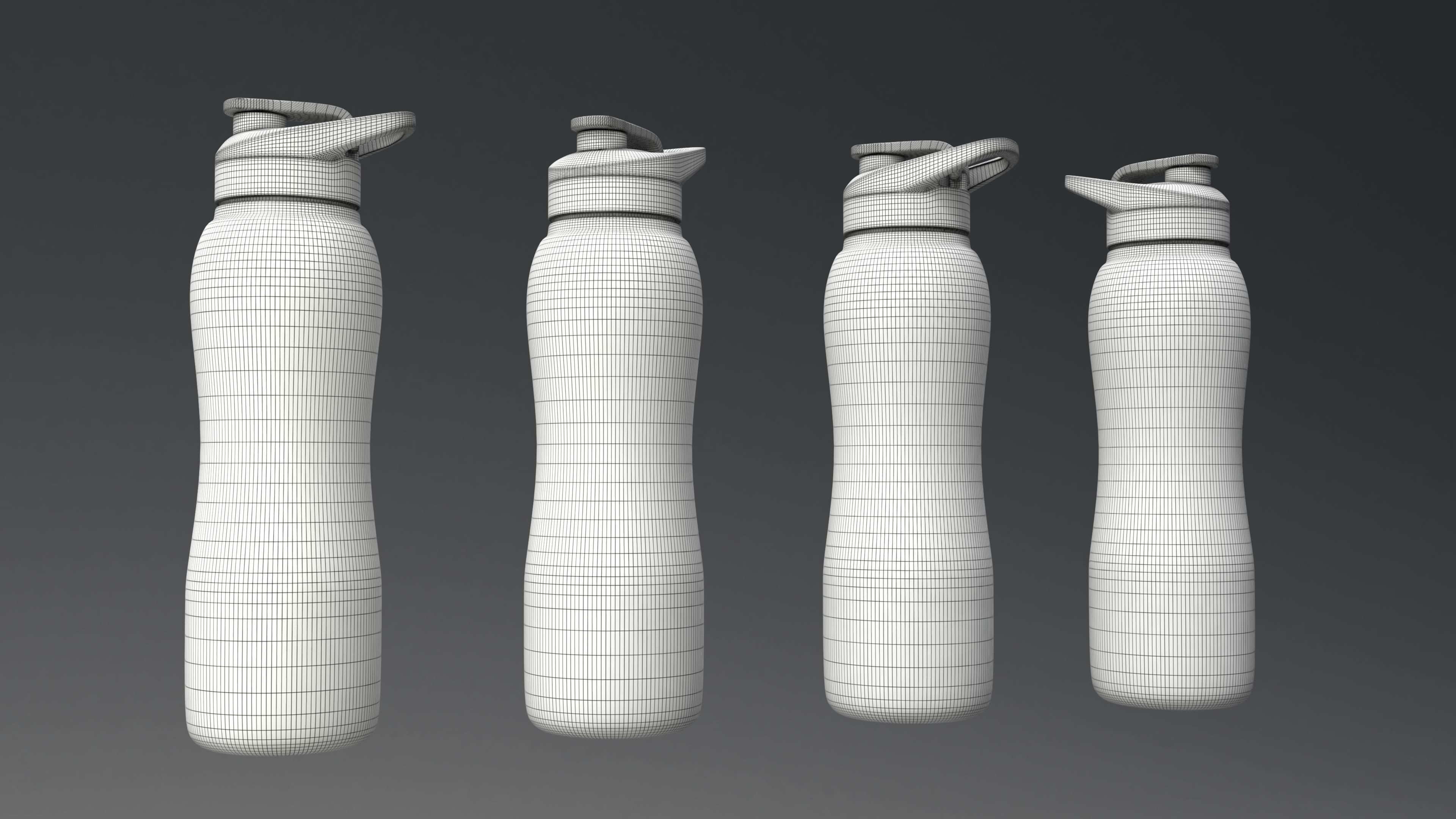 Water Bottle 03 3D model_4