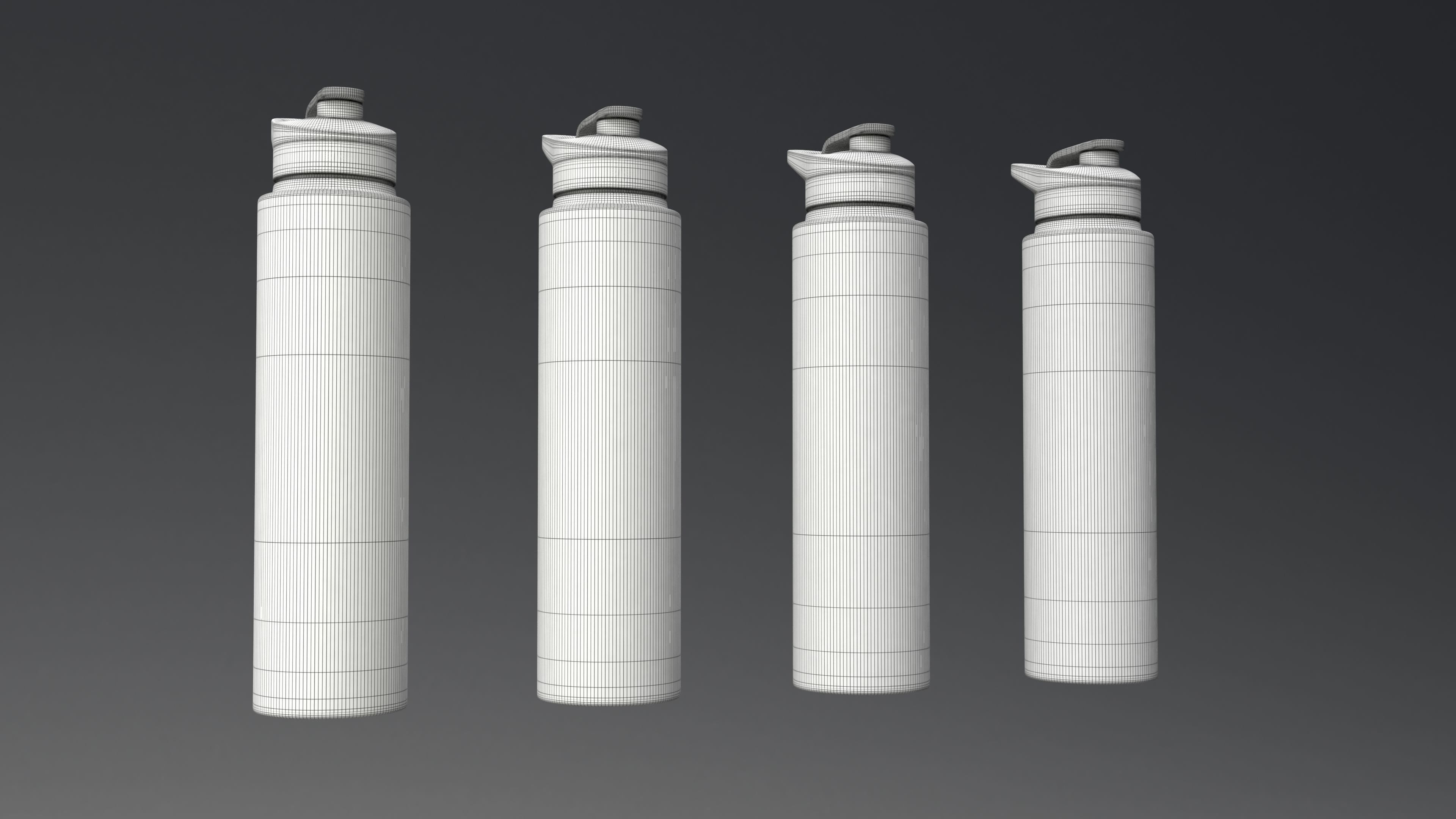 Water Bottle 04 3D model_4
