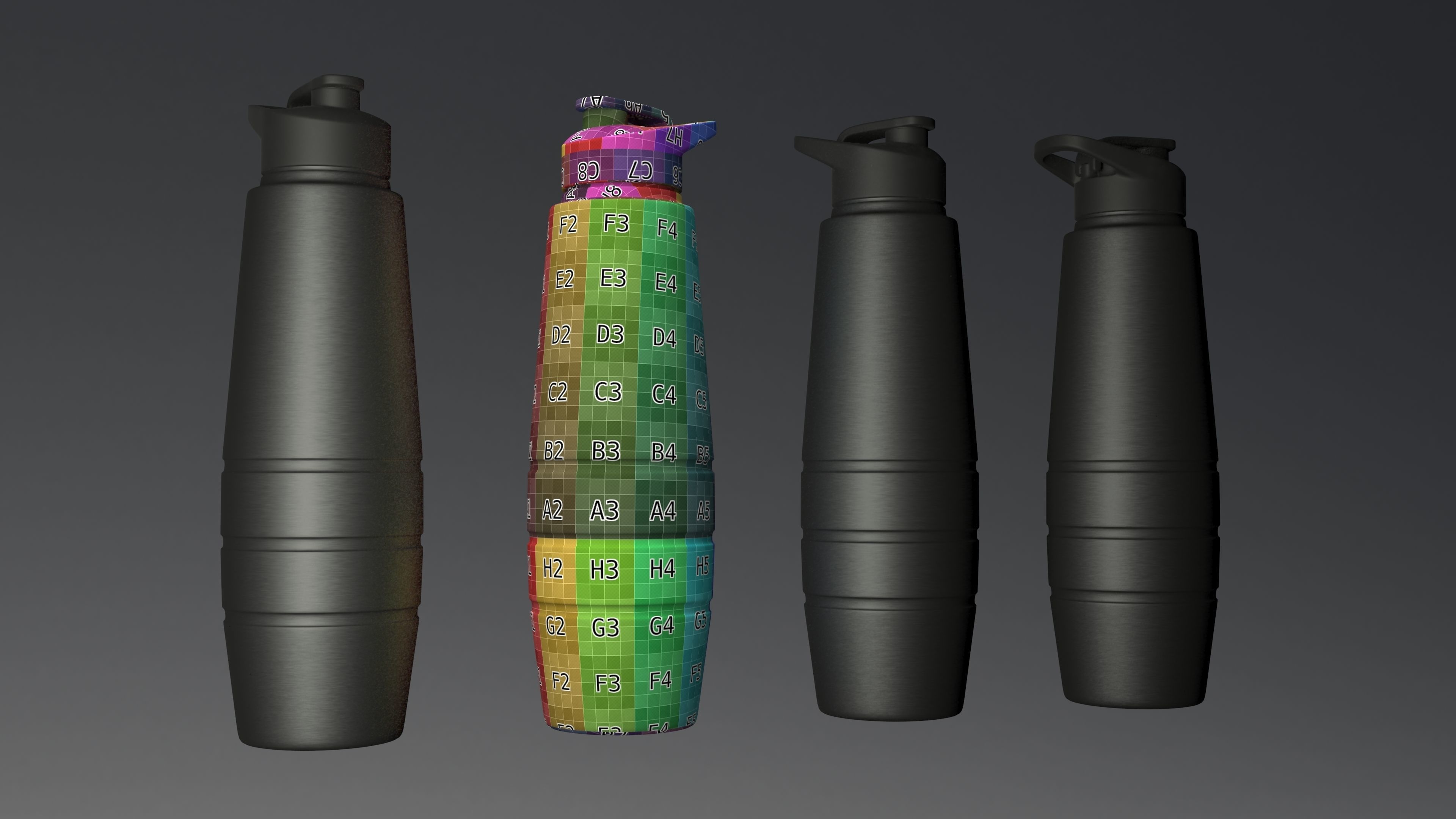 Water Bottle 05 3D model_3