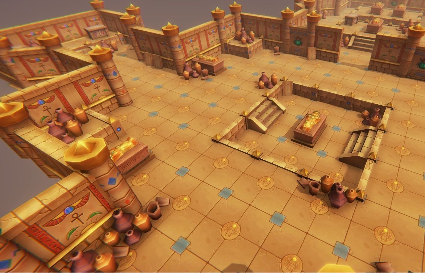 Medieval Tomb - Egypt Low-poly 3D model_6