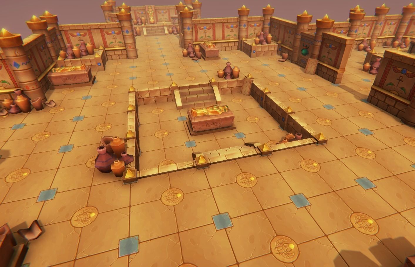 Medieval Tomb - Egypt Low-poly 3D model_8