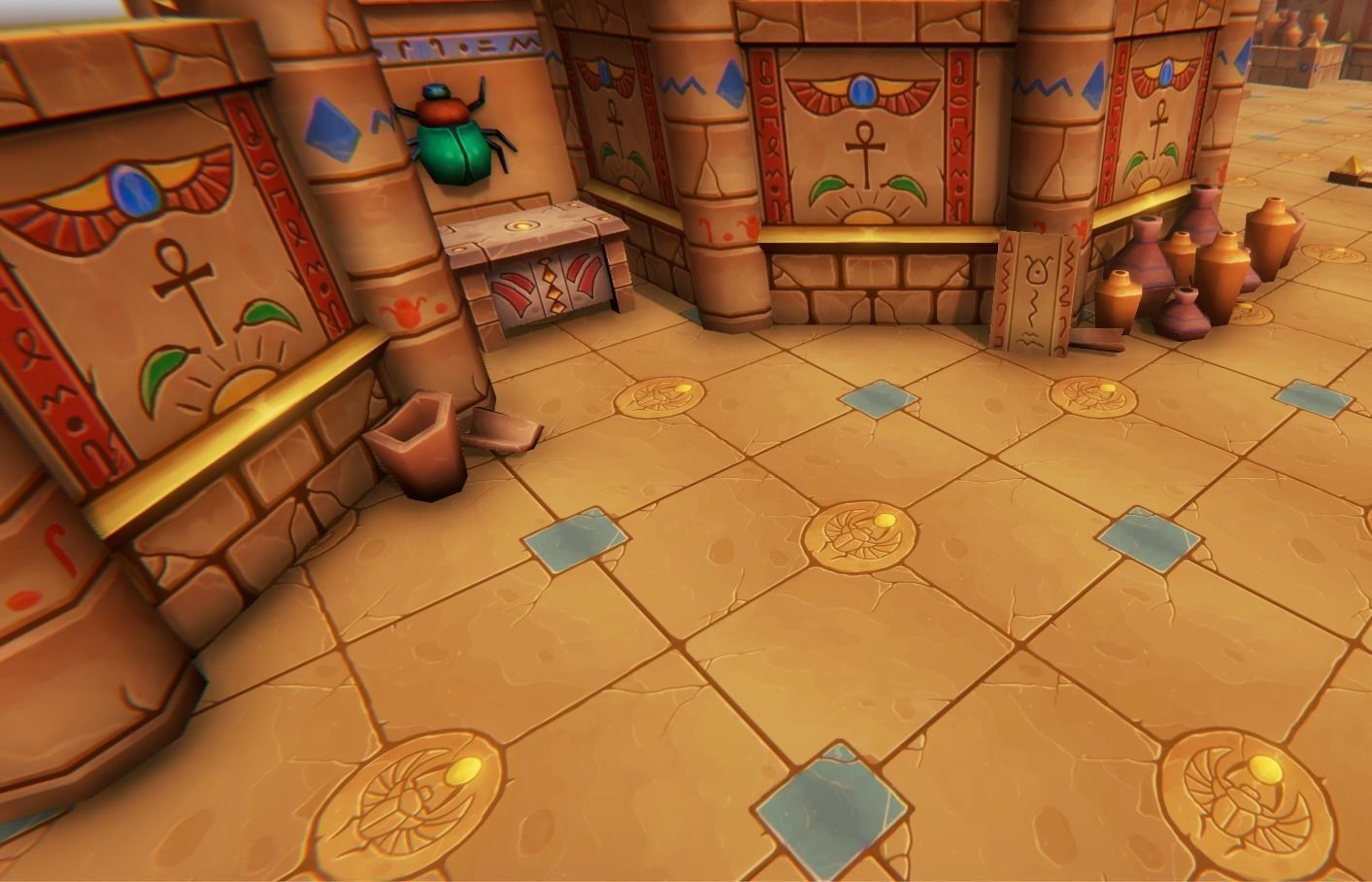 Medieval Tomb - Egypt Low-poly 3D model_4