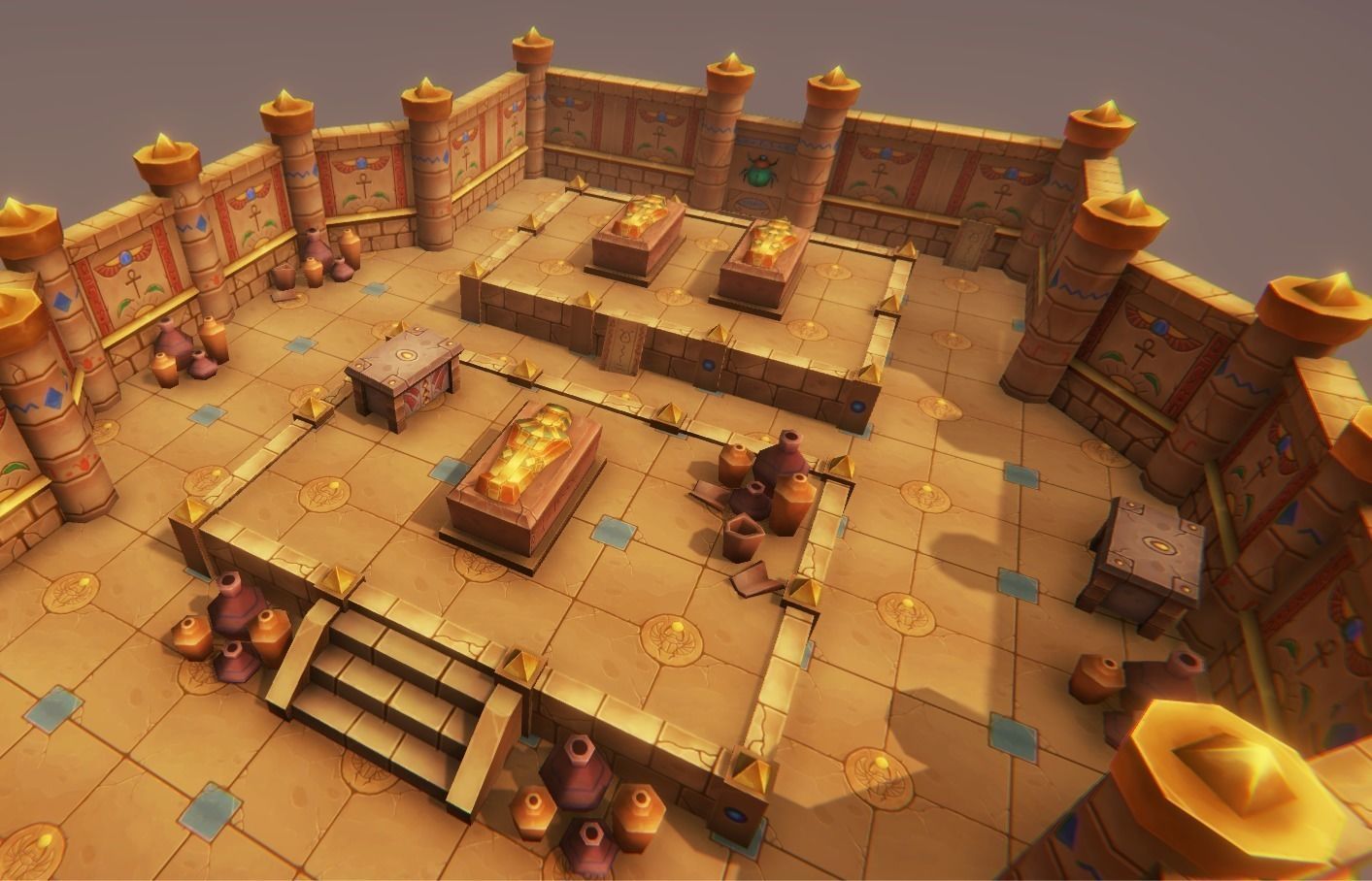 Medieval Tomb - Egypt Low-poly 3D model_1