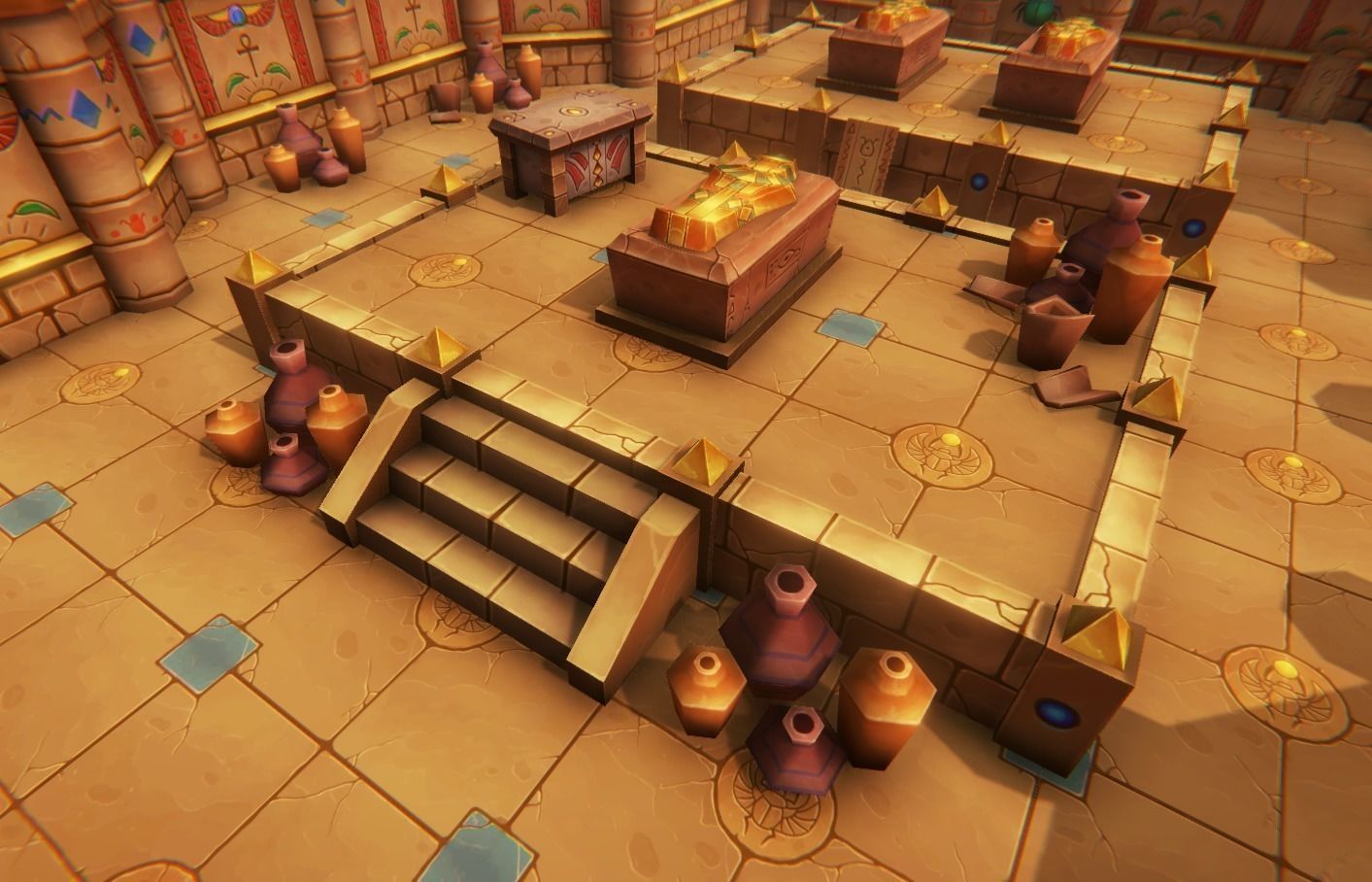 Medieval Tomb - Egypt Low-poly 3D model_5