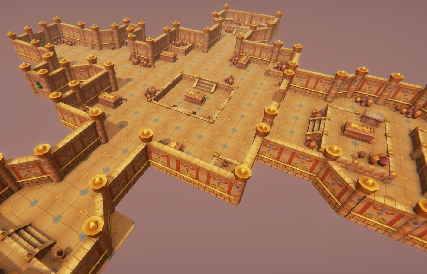 Medieval Tomb - Egypt Low-poly 3D model_13