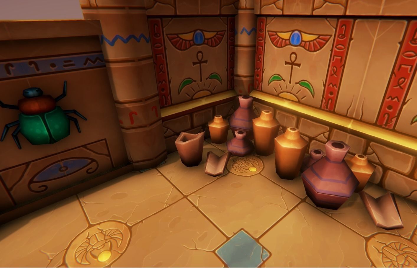 Medieval Tomb - Egypt Low-poly 3D model_2