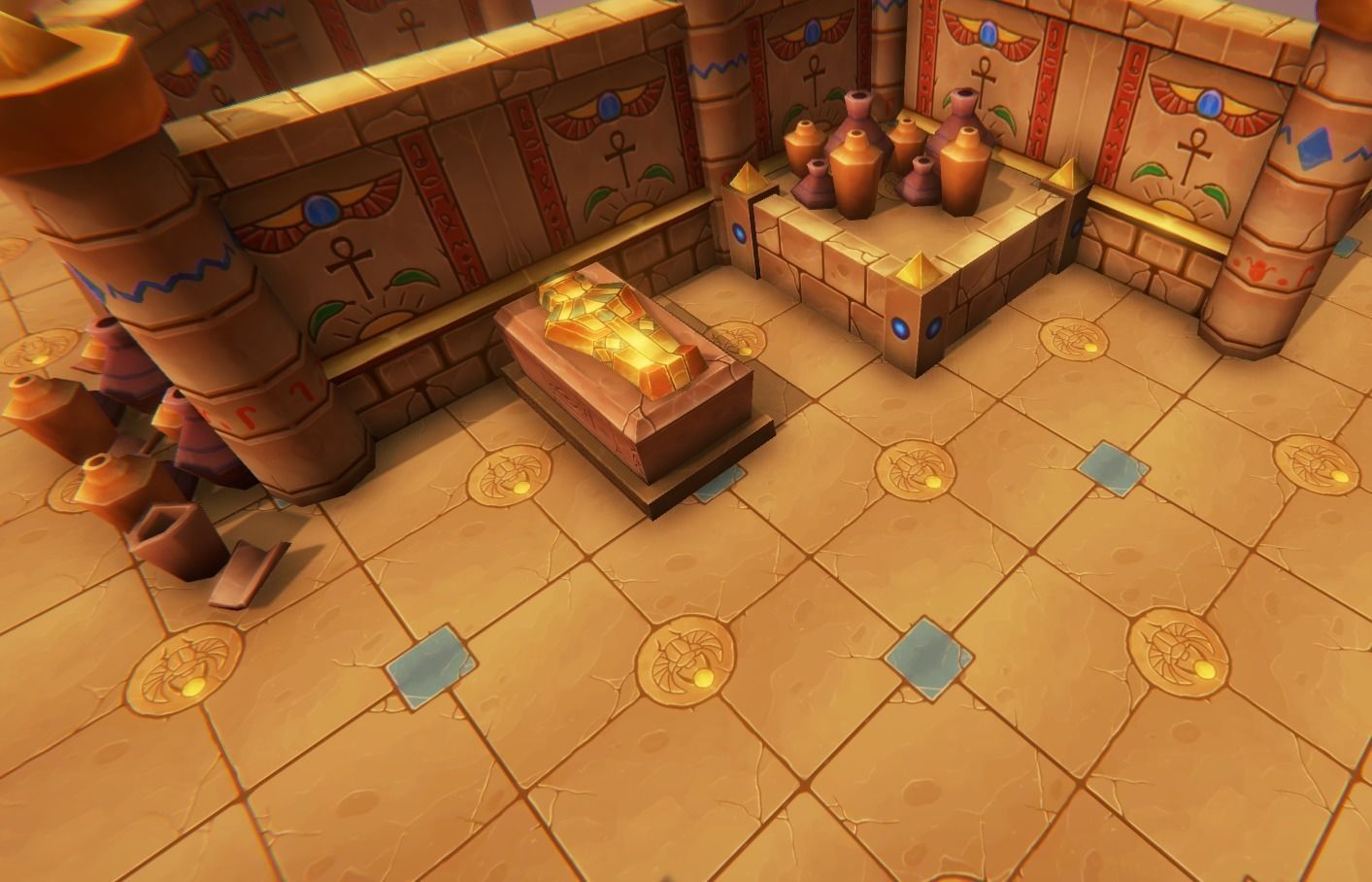 Medieval Tomb - Egypt Low-poly 3D model_10