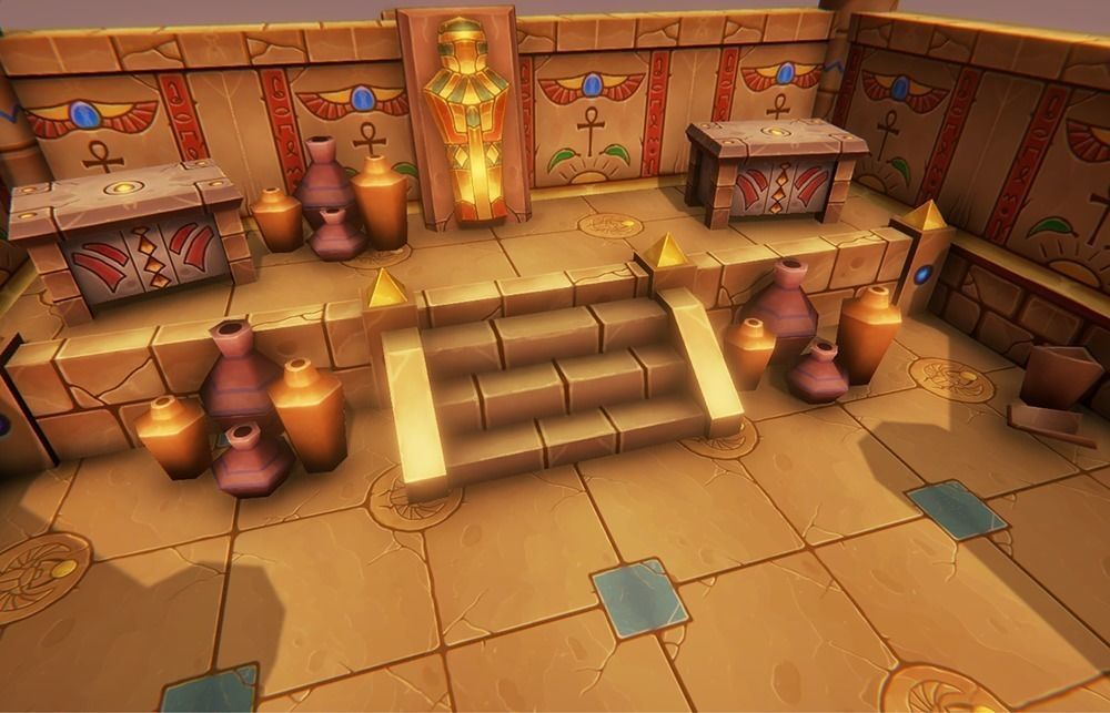 Medieval Tomb - Egypt Low-poly 3D model_0