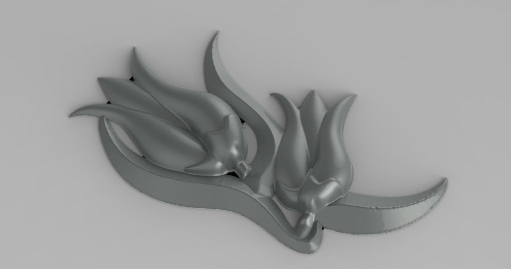 Flower Lale two 3D print model_2