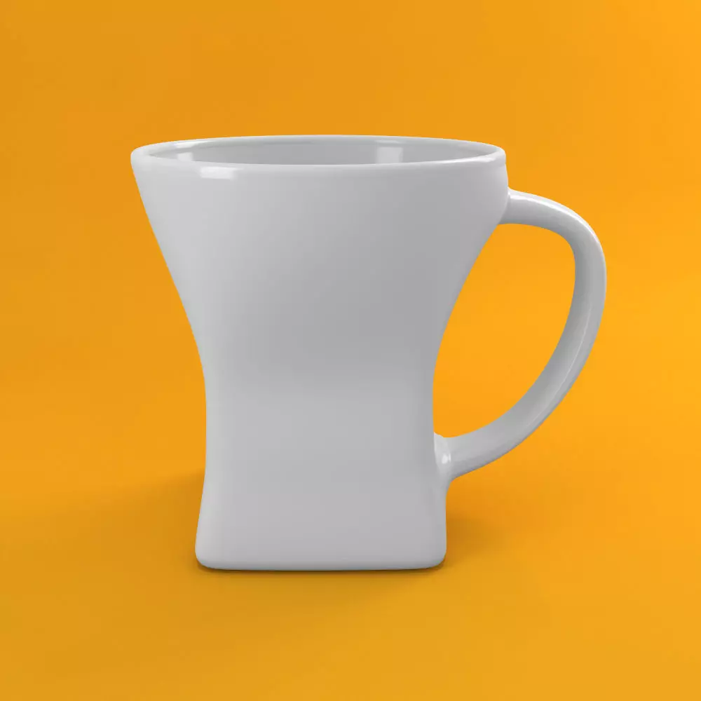 Coffee Tea Cup 004 - High Poly 3D model_0
