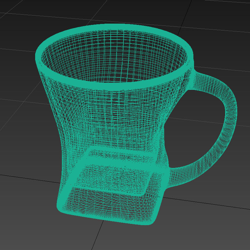 Coffee Tea Cup 004 - High Poly 3D model_3