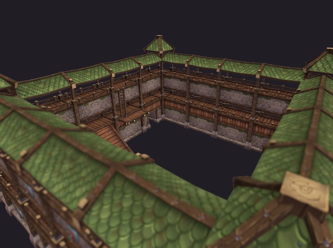 Medieval Fortress Pack Low-poly 3D model_4