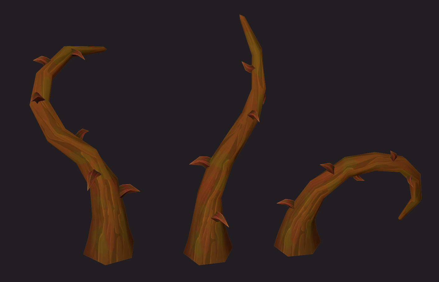 Fantasy Plants Pack Low-poly 3D model_6