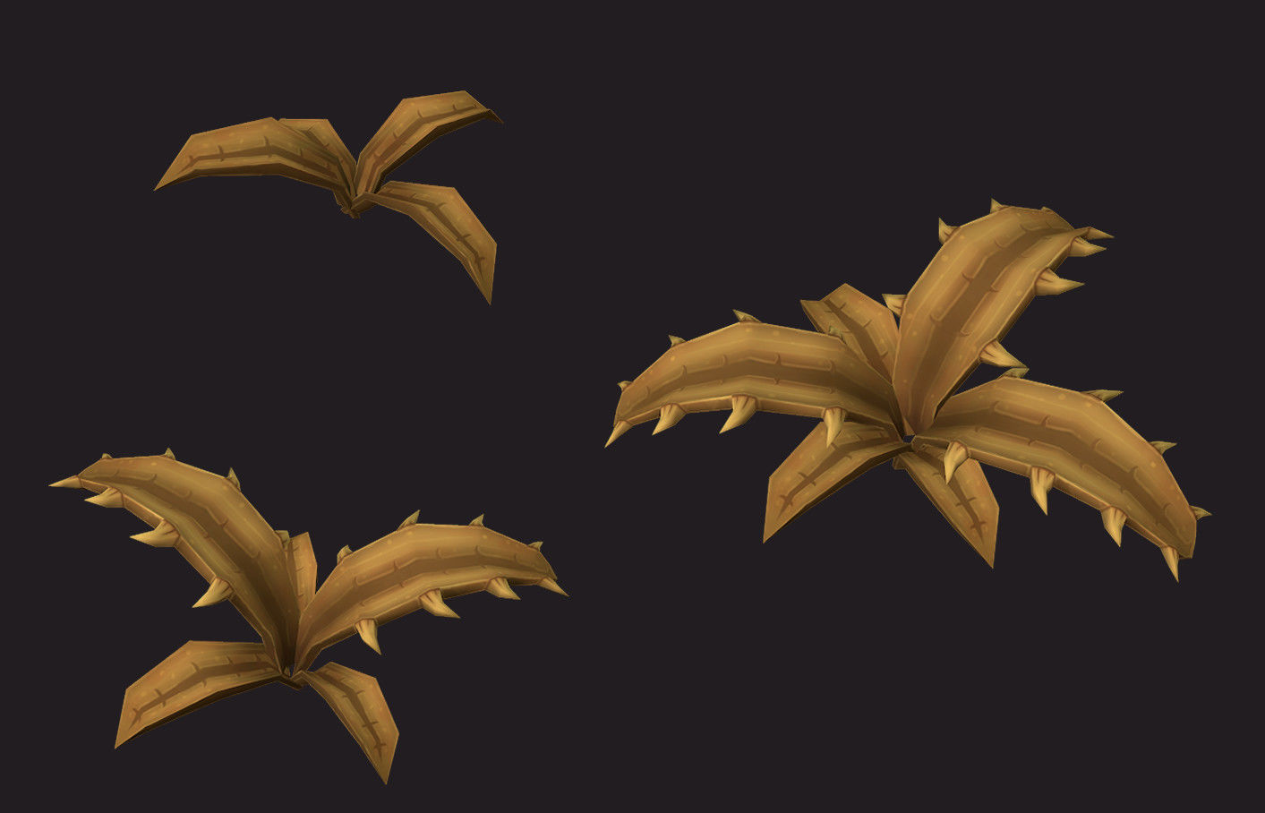 Fantasy Plants Pack Low-poly 3D model_5