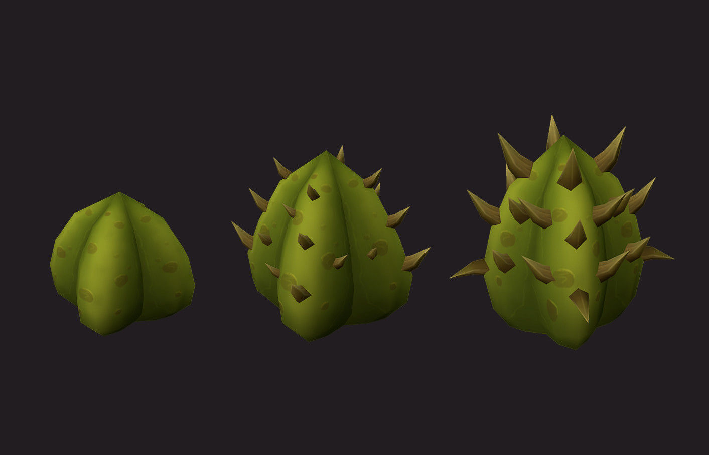 Fantasy Plants Pack Low-poly 3D model_1