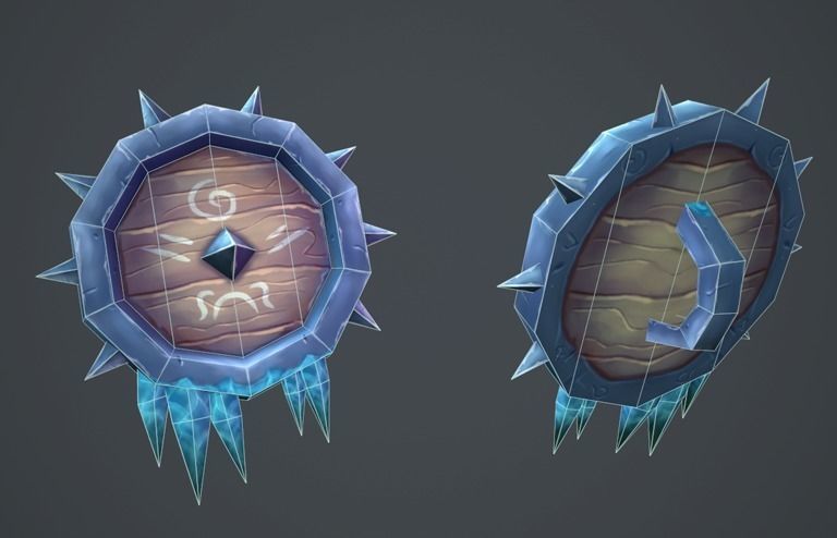 Fantasy RPG Weapon Pack Low-poly 3D model_10