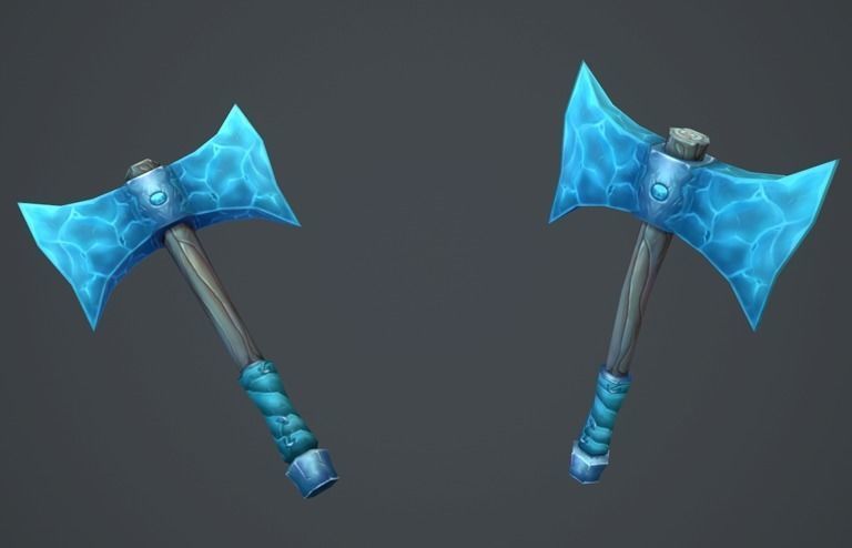 Fantasy RPG Weapon Pack Low-poly 3D model_9