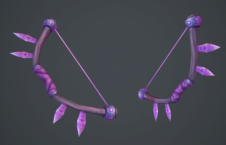 Fantasy RPG Weapon Pack Low-poly 3D model_11