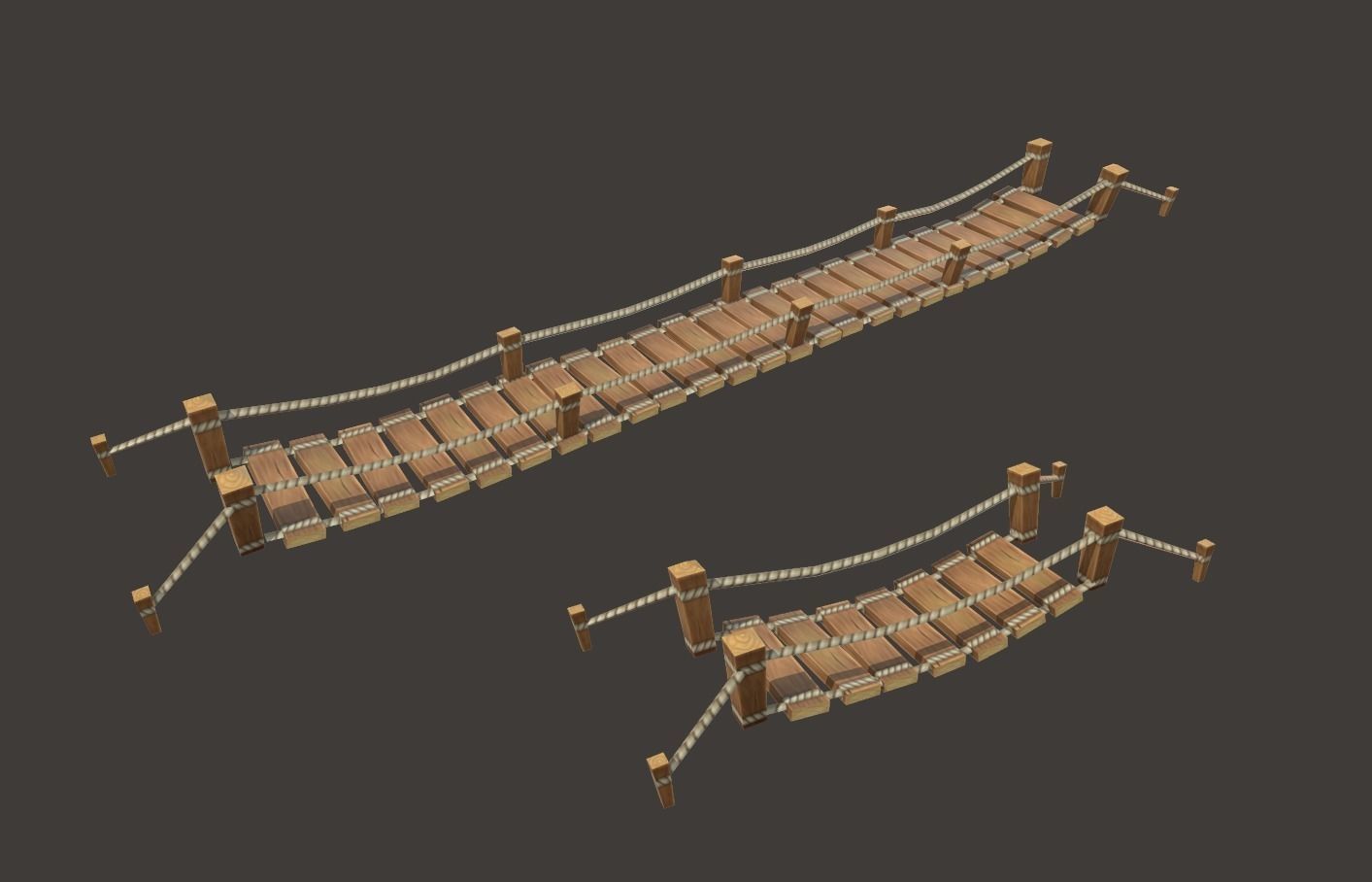 Medieval Bridge Pack 3D model_6