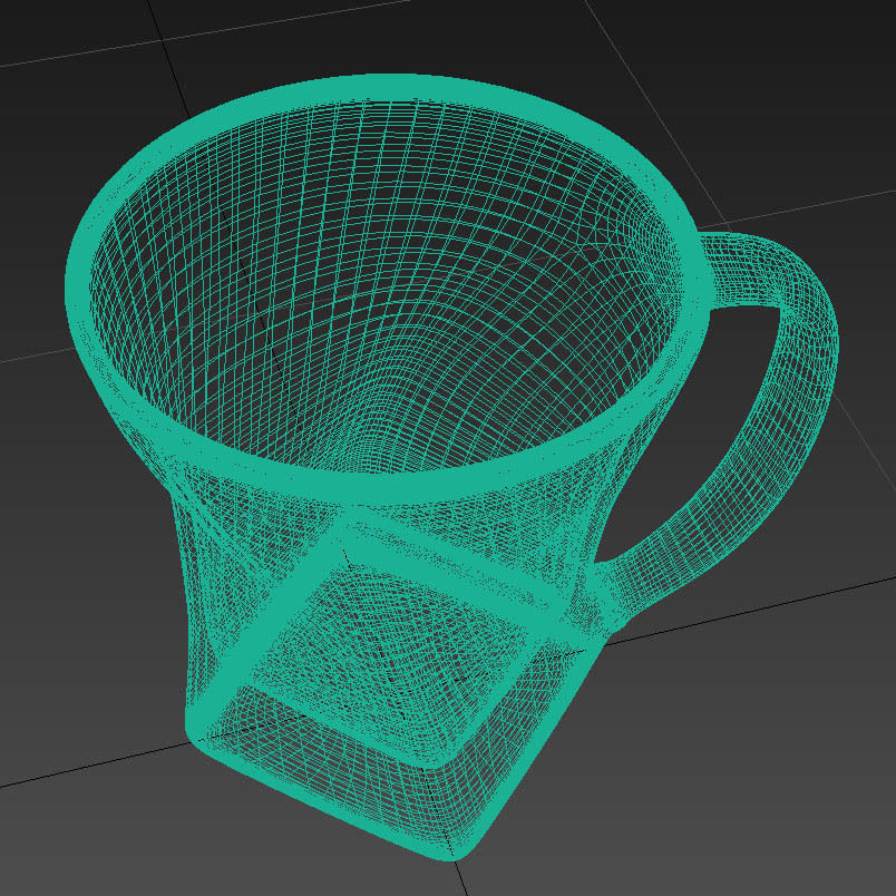Coffee Tea Cup 005 - High Poly 3D model_3